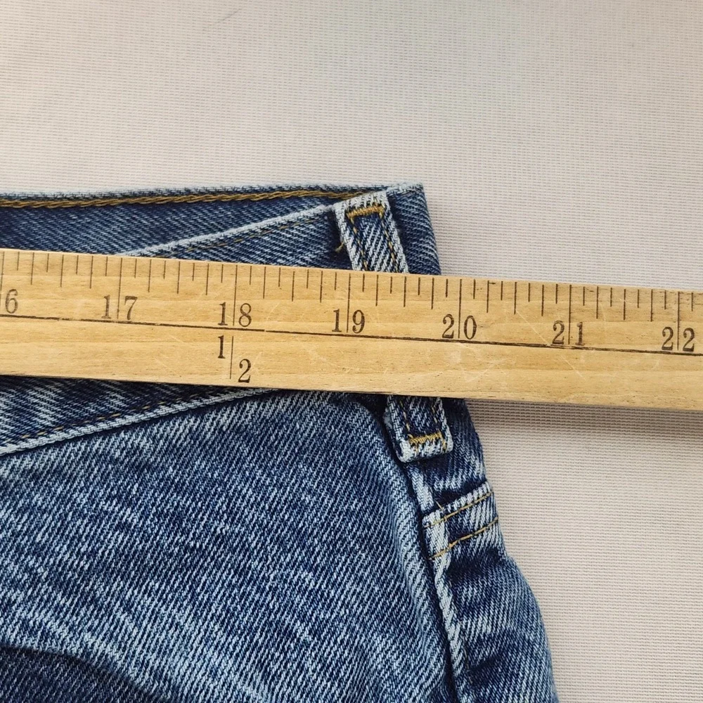 Carhartt B172 DST Flannel Lined Relaxed Fit Straight Jeans Mens 40x32 Blue Denim